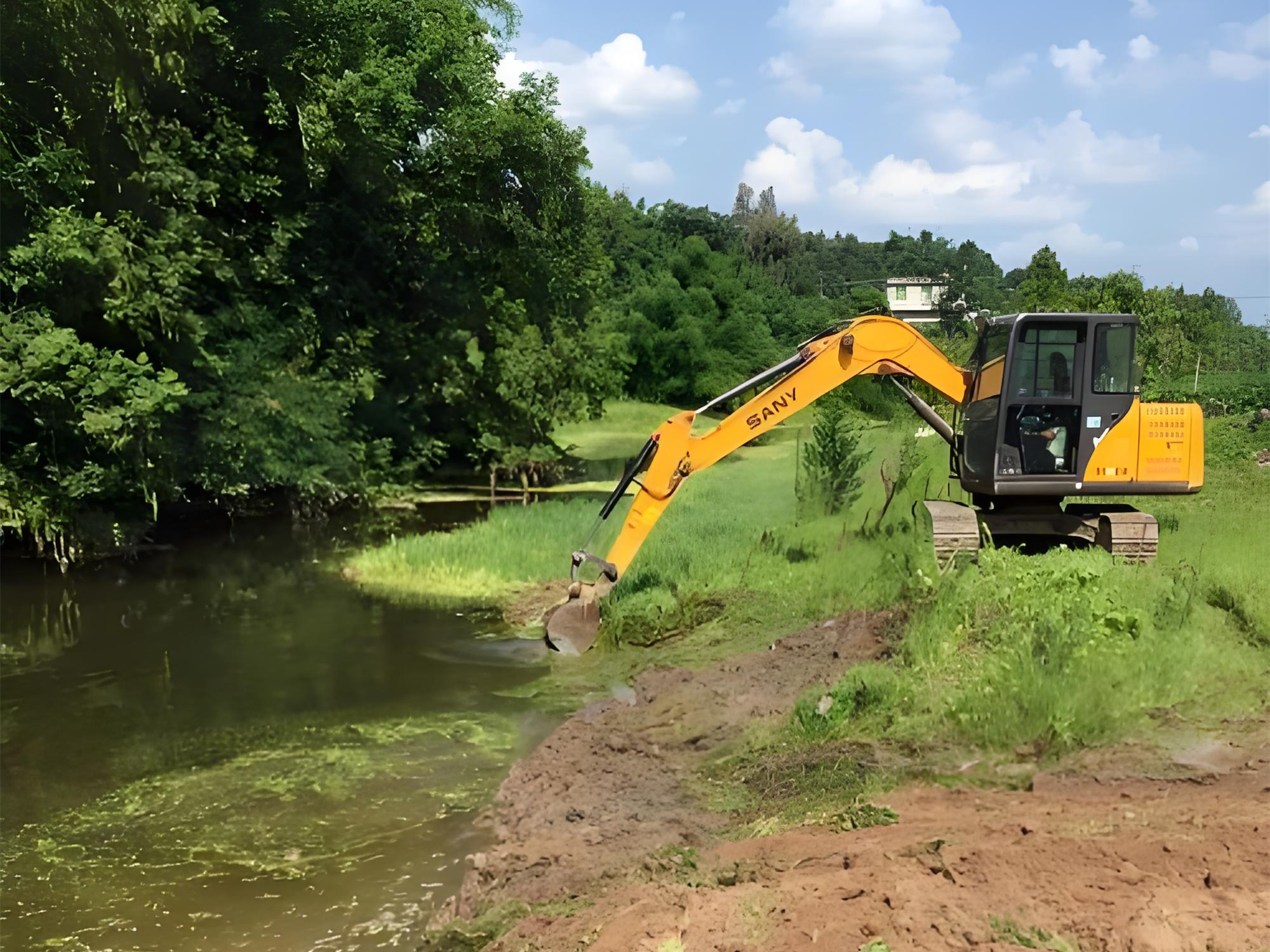 北京朝陽區(qū)水上挖機清淤隊-水庫清淤的最佳施工時段是什么時候？